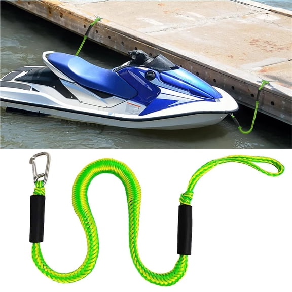 Boat Bungee Dock Lines Cords Docking Rope For Watercraft SeaDoos Jet Ski Pontoon Canoe Power Boat Mooring Rope Accessories ,Versatile