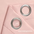 thumbnail image 2 of PiccoCasa 2Pcs Blockout Window Curtain for Kitchen, 52 x 84 inch Pink, 2 of 6
