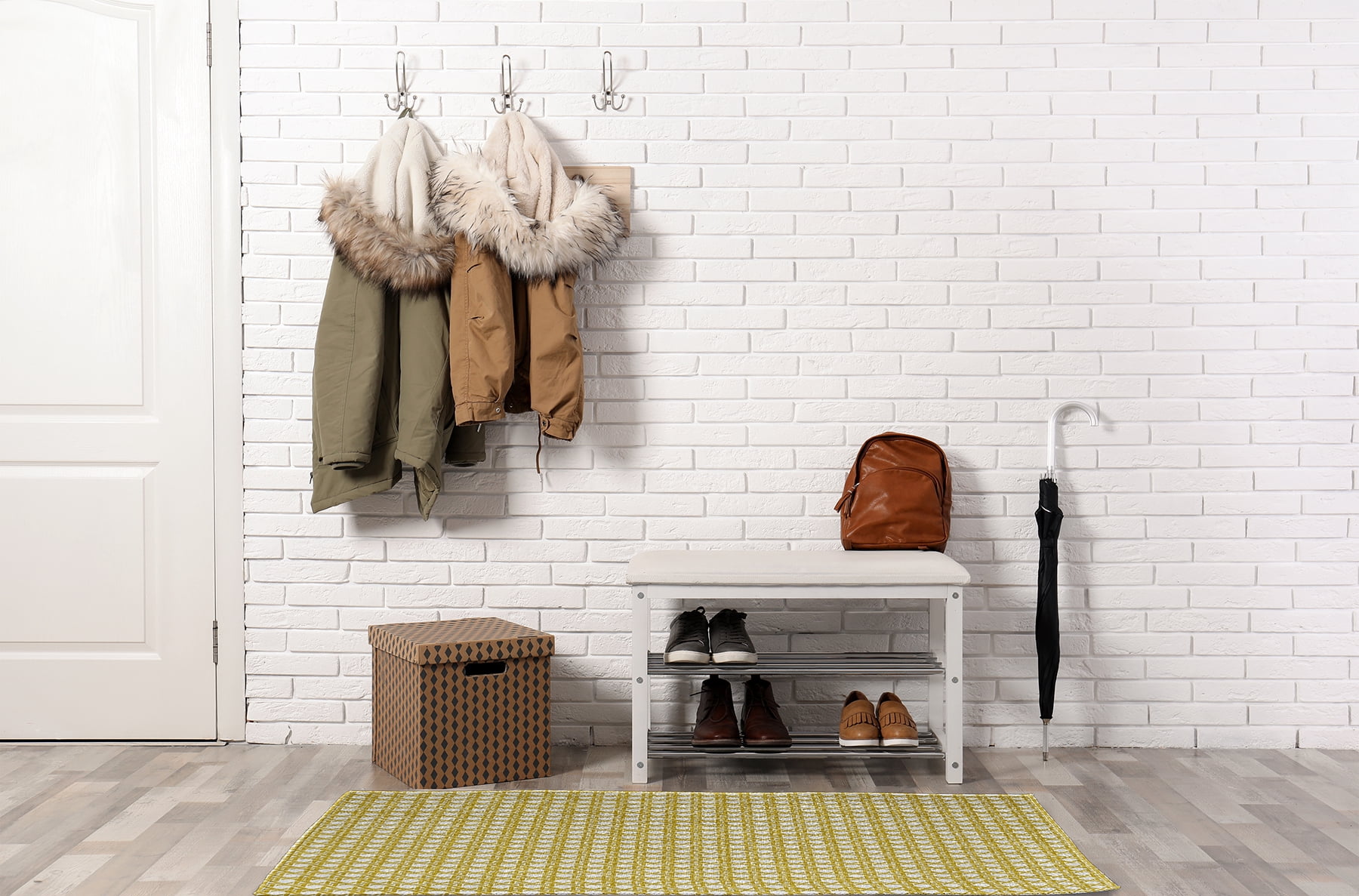 Simply Daisy 3' x 5' Mustard Rattan Geometric Rug