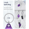 thumbnail image 6 of Mini UV LED Keychain Flashlight 10 Lumen Portable Purple Light Detector Battery Powered Fluorescent Torch, 20 Pack, 6 of 7