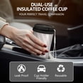 thumbnail image 5 of Modern 18oz Double Drinking Coffee Mug – Vacuum Insulated Stainless Steel Travel Cup with Leakproof Lid, 316 Steel Thermos Tumbler for Hot & Cold Beverages, 5 of 7