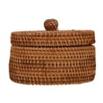 thumbnail image 4 of Cesta de mimbre tejida a mano, caja de almacenamiento, cesta de mimbre, caja de clasificación hecha a mano, Color aleatorio, 4 of 7