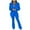 Blue, variant on Hueook Elegant Business Suits for Women Plus Size Long Sleeve Solid Suit Pants Women's Two Piece Sets Fashion Casual Womens Tops