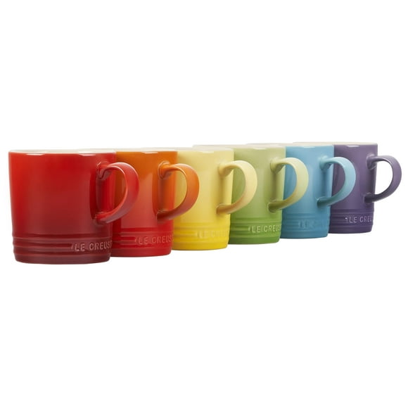 Set de 6 tazas de cerámica Le Creuset London, 355 ml, multicolor