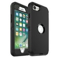 thumbnail image 2 of For Apple iPhone SE 3rd Generation 2022 / iPhone SE 2nd Generation 2020 Heavy Duty Shockproof Armor Protective Hybrid Case Cover With Clip Black/Black, 2 of 6