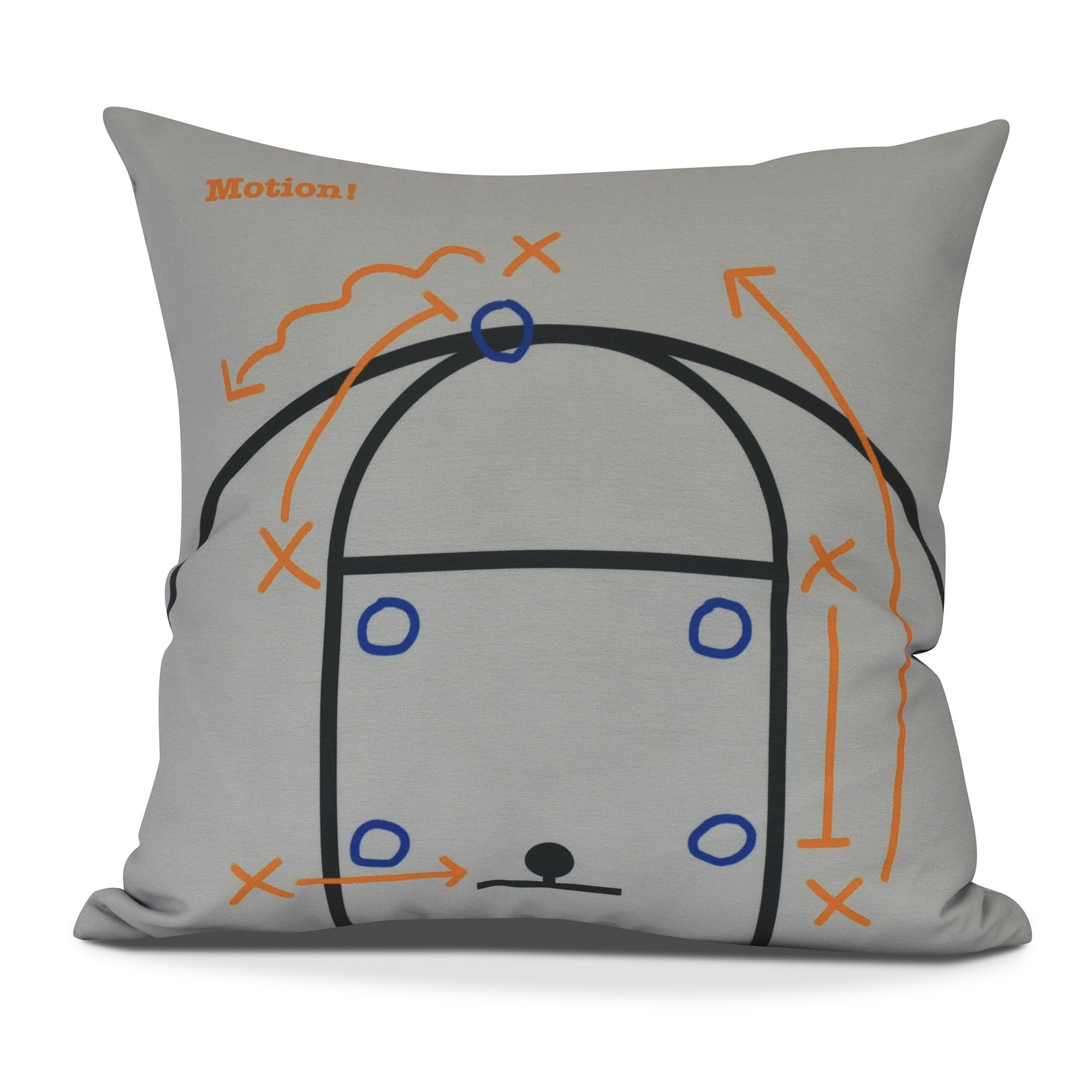 Motion! Geometric Print Pillow