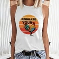 thumbnail image 2 of Moda Casual mujer sin mangas impreso damas cuello redondo Tank Tops chaleco camiseta Fridja  gh4533, 2 of 6