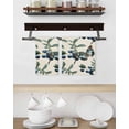 thumbnail image 3 of Blueberry Spring Leaves Kitchen Dish Towels for Drying Dishes Set of 2, Beige Botanical Branches Waffle Weave Microfiber Hand Tea Bathroom Towels Quick Dry & Absorbent Towel 15.7x23.6, 3 of 7