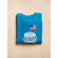 thumbnail image 3 of Independence Day Burger Sweatshirt Women -Image by Shutterstock, Female Medium, 3 of 4