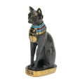 thumbnail image 1 of Estatua de la diosa gata egipcia Bastet, figura de resina, escultura animal, decoración para el hogar Marrón 20 cm de alto, 1 of 9