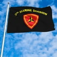 thumbnail image 3 of Dutern Double Sided 3rd Division Military Flag Banner 3 Ply with Brass Grommets 12x18 Inch, 3 of 4