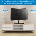 Universal Swivel TV Stand for 2655 inch TVs Height Adjustable Table