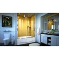 thumbnail image 2 of DreamLine Mirage-Z 56-60 in. W x 58 in. H Frameless Sliding Tub Door in Chrome, 2 of 6