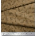thumbnail image 2 of Soimoi Brown Silk Fabric Geometric & Arrow African Printed Fabric 1 Yard 42 Inch Wide, 2 of 3