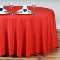 thumbnail image 2 of Balsa Circle Christmas Holidays 132" Red Round Polyester Tablecloth Linens Decoration, 2 of 5