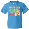 thumbnail image 3 of Inktastic Save the Earth. Its the Only Planet with Pizza. Youth T-Shirt, 3 of 5