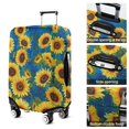 thumbnail image 5 of Blue Sunflower Pattern Luggage Cover Fashion Suitcase Cover Baggage Covers Fit 25-28 Inch Luggage (Go Travel), 5 of 5