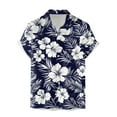 thumbnail image 4 of Mens Hawaiian Shirt Short Sleeve Button Down Shirts Tropical Floral Summer Beach Shirts,S-3XL, 4 of 7
