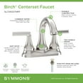 thumbnail image 2 of Symmons SLC5912STNPP Birch 1.0 GPM Vessel Centerset Bathroom Faucet - Nickel, 2 of 5