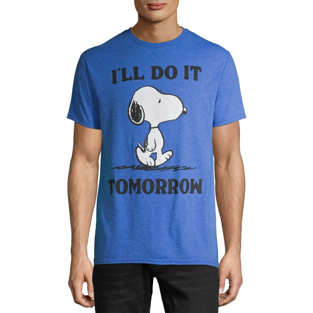 Peanuts Peanuts Snoopy Tomorrow Men's and Big Men's Graphic TShirt