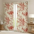 thumbnail image 2 of Feelyou Vintage Western Floral Black Out Curtains, Rustic Farmhouse Curtains Pack of 2 (42x63 Each), Teen Child Kid Adult Bedroom Curtains, Curtains and Drapes Home Decor, 2 of 6
