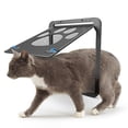 thumbnail image 2 of Puerta de la Pantalla de Mascotas Puerta Corredera Puerta de Mascotas Con Bloqueo de Aleta Magnética Auticamete para Gatos Pequeños perros, 2 of 7