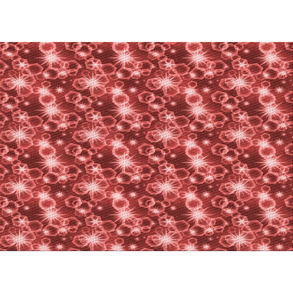 Ahgly Company Indoor Rectangle Patterned Love Red Area Rugs, 5' x 7'