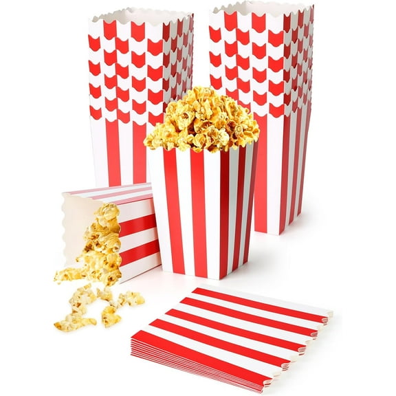 Popcorn Boxes, Large Popcorn Bags for Party