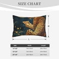 thumbnail image 4 of Honeii Leopard Reading Tarot Cards Pattern Decorative Throw Pillow Case - Elevate Your Couch, Sofa, or Bed with Stylish Home Decor-16"x24", 4 of 6