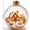 Clear Winter Bauble - Gingerbread Candy Cottage, variant on romoty Christmas Tree Ball Ornament, 3.15x3.15 Inch Clear Bauble with European Snow Town & Phone Booth for Tree Mantel Decor