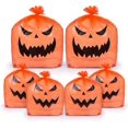 thumbnail image 1 of Heyone Halloween Pumpkin Lawn Bags 6 Pack Pumpkin Pattern Leaf Bags for Halloween Outdoor Yard Fall Lawn Trash Bag Decoration Large Pumpkin Lawn Bag - 2 Sizes, 1 of 5