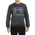 thumbnail image 3 of Autism Is Not A Disablity Itâ€™s A Different Abilty | Autism Awareness Dabbing Skeleton Inspirational Christian Unisex Crewneck Graphic Sweatshirt, Charcoal, Small, 3 of 5