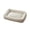 Beige, variant on CSStudio Rectangle Bolster Pet Bed, Soft Striped Fabric Crate Mat, High Density Sponge Sleeping Nest, Anti- Warm Rest Bed for Medium Large Dogs and Cats