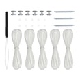 thumbnail image 4 of de reparación de sombra plisada para vehículos recreativos, cables de Hardware para remolque de viaje, plisados de día y noche Blanco, 4 of 8