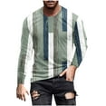 thumbnail image 3 of PIWHJQK Men Long Sleeve Athletic Shirts Undershirts Men Casual Print Sport Athletic Long Sleeve Crew Neck T Shirt Casual Shirts, 3 of 6