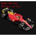 thumbnail image 1 of Bburago-modelo de coche fundido a presión F1 Scuderia Ferrari en miniatura, juguetes de decoración de Navidad para habitación de niños, regalos de colección, 1:43, F1, 2022, #16, #55 Fivean unisex, 1 of 2