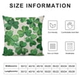 thumbnail image 5 of PHYHOO St Patricks Day Pillow Cover Decor Farmhouse Holiday Spring Pillow Case Decorations for Home Sofa Couch (Green), 5 of 5