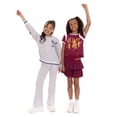 thumbnail image 5 of Stitch Girls' Varsity Graphic Flare Leggings with Foldover Waist, Sizes 4-18, 5 of 7
