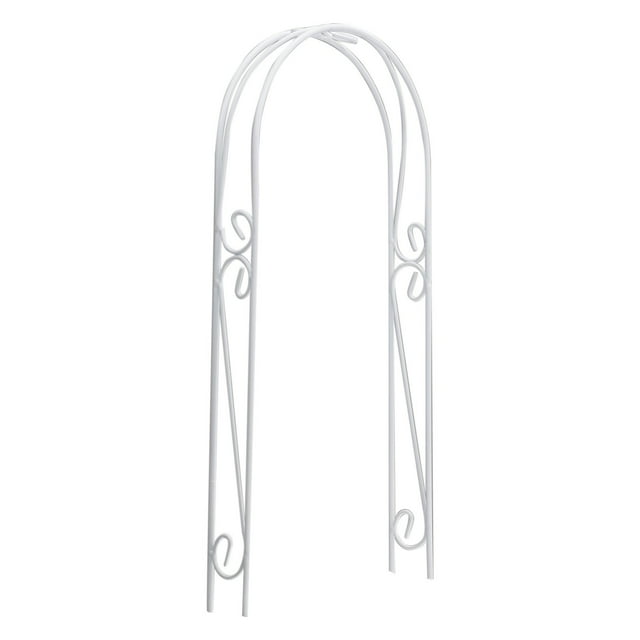 1pcs miniature white iron arch mini garden arch door simulation scene model
