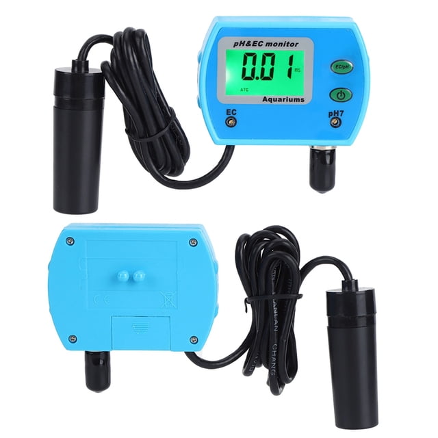 Digital pH TDS Water Quality Monitor with LCD Backlight, Automatic Temperature Compensation, Separate Electrodes, Online Monitoring for Aquariums, Swimming Pools, Hydroponics & Hot Springs – Includes