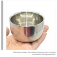 thumbnail image 4 of 1 Pce Bol de Rasage en Acier Inoxydable pour Hommes Bol de Mousse de Savon de Rasage Maison, 4 of 9