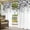 White Grey, variant on Outdoor Curtains for Patio Waterproof, Grey Leaves Outdoor Privacy Panels Grommet, Summer Botanical Blackout Outside Curtains for Porch/Cabana/Pergola/Gazebo 54"x84", 1 Panel