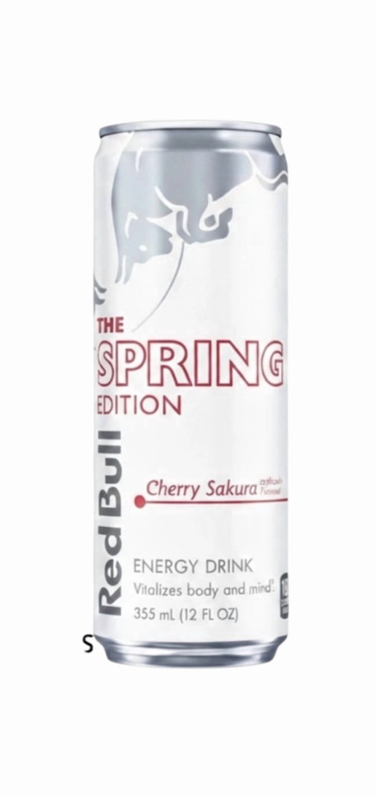 Red Bull Energy Drink The Spring Edition Cherry Sakura Flavored 4 Pack 12 fl oz