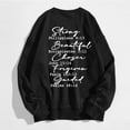 thumbnail image 6 of Christian Sweatshirts for Women 2025 God Says I Am Bible Verse Sweatshirt Long Sleeve Crewneck Pullover Tops, 6 of 8