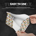 thumbnail image 5 of Lsque Gnome and Surfing Printed Long Tissue Box Cover Holder, Facial Paper Organizer Dispenser,Triangle with Bottom Belt, PVC Leather Decorative Organizer, 5 of 9