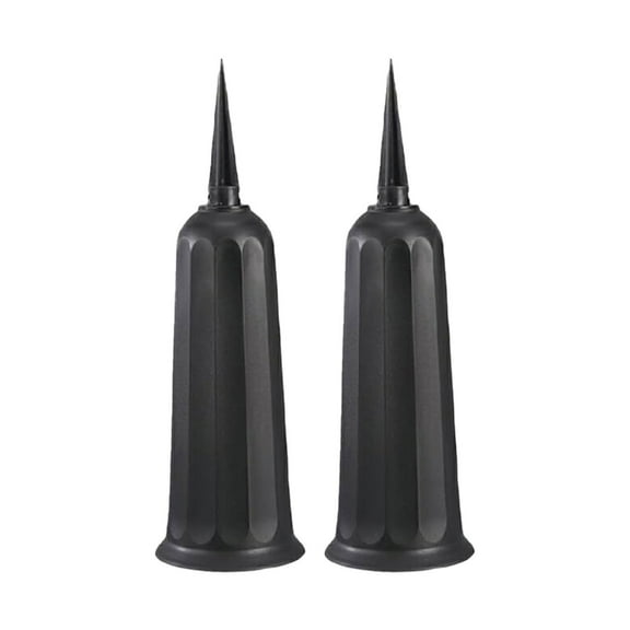 2Pcs Memorial Flower Vase, Cemetery Vase with Stake, Grave Decorations, Plastic Flower Arrangement Holder, Funeral Floral Display,emetery Flower Holders for Grave Site Memorial Decor