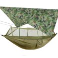 thumbnail image 4 of 2-Person Outdoor Hammock, Double People Hammock with Rainfly for Camping Garden, 4 of 8