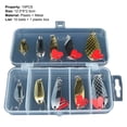 thumbnail image 6 of Opolski Pack Of 10/Box Lightweight Fishing Lures 3 Hooks Metal Sharp Simulation Sequins Baits Kit for Outdoor, 6 of 7