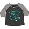 thumbnail image 3 of Inktastic Time to Party Our Tails off with Mermaid Tail on F Women's Plus Size T-Shirt, 3 of 5