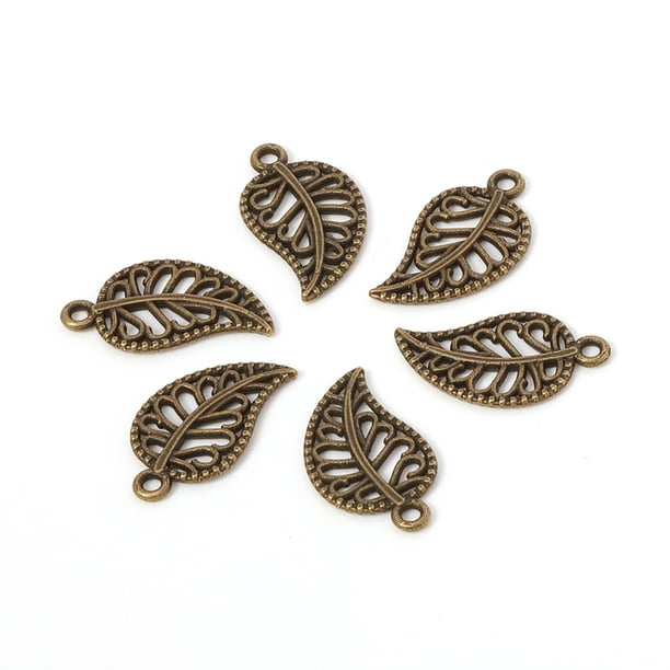 Minnieouse 50 piezas, pulsera, collar, decoración de hojas, decoración de hojas, artesanía DIY, colgante, adorno, fabricación de joyas, accesorios Ropa, zapatos y accesorios Miscelánea Bronce Minnieouse AP018194-03
